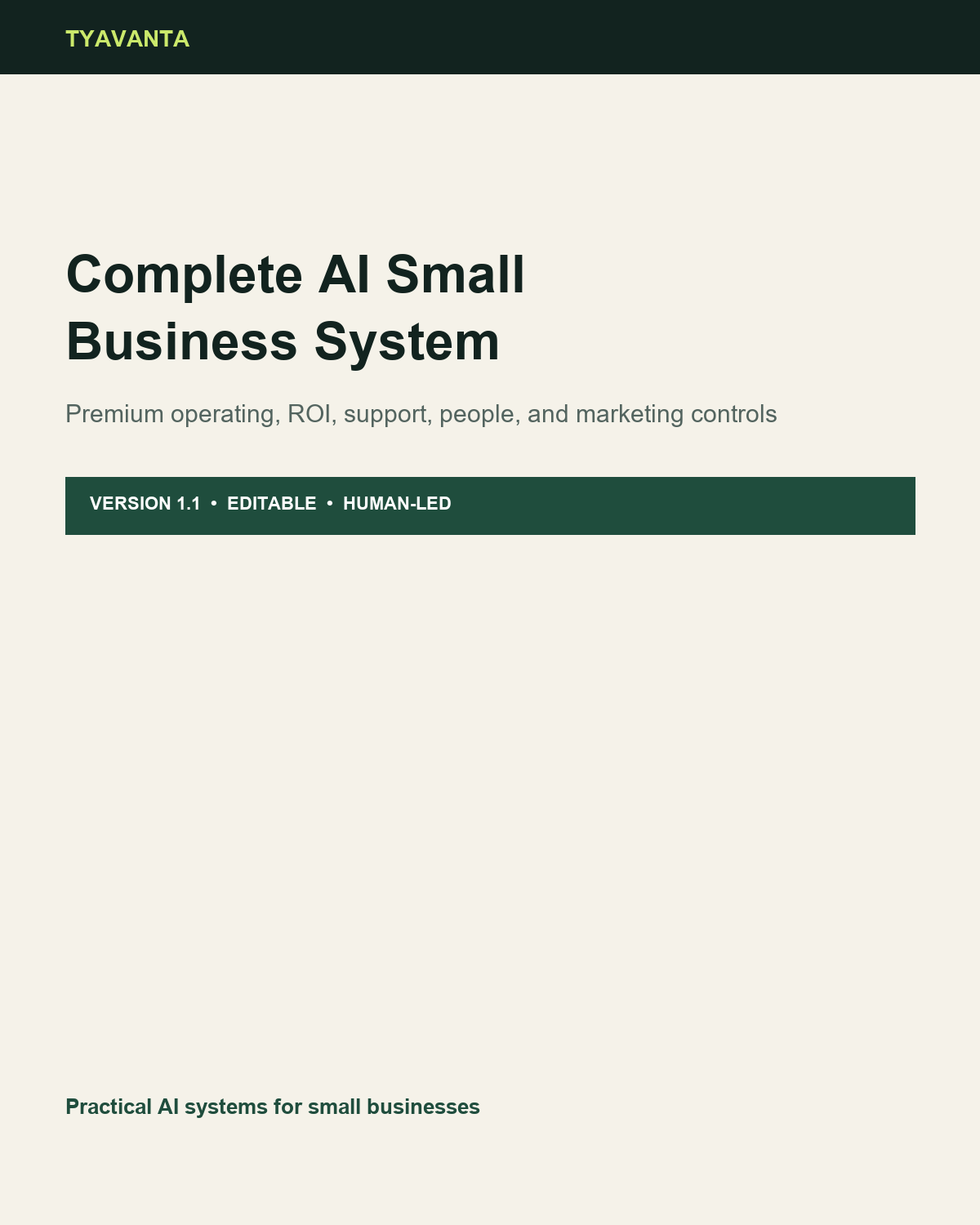 Complete AI Small Business System preview 1